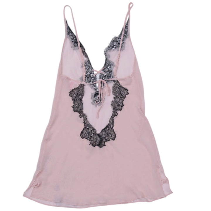 Y2K Ladies Victoria's Secret Chemise Pink Lace Dress Size S