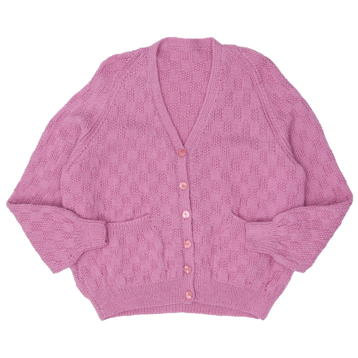 Vintage Ladies Knit Cardigan Sweater Pink - Fashion Rerun Vintage Migration_Sweaters