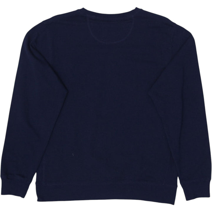 Mens Under Armour Sweatshirt Navy Blue Logo Crew Neck
