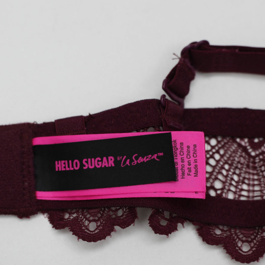 Ladies La Senza Hello Sugar Up 2 Cup Double Push-Up Plunge Bra 34A
