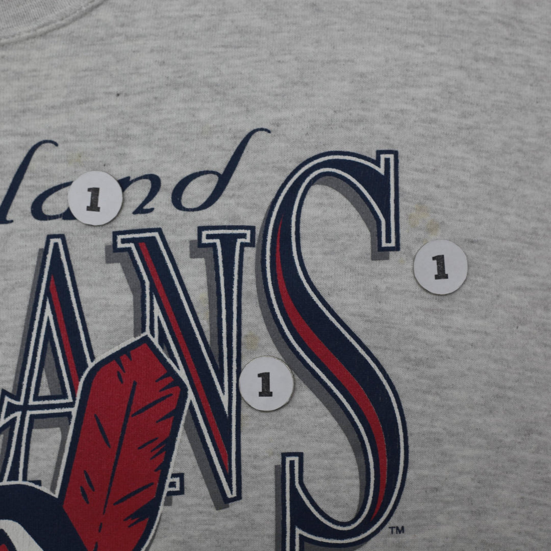 Vintage 1996 Cleveland Indians MLB Vintage Sweatshirt Size XL | Migration_Sweatshirts - View 8 | Fashion Rerun