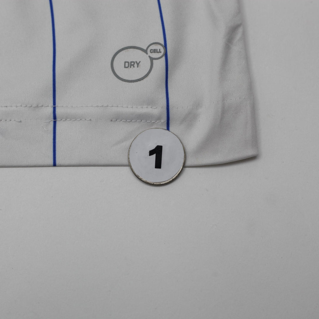 Mens Puma Italy Soccer Jersey White Pinstripe Dry Cell