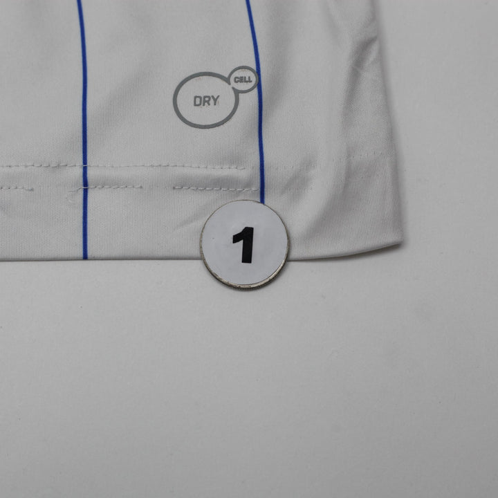 Mens Puma Italy Soccer Jersey White Pinstripe Dry Cell