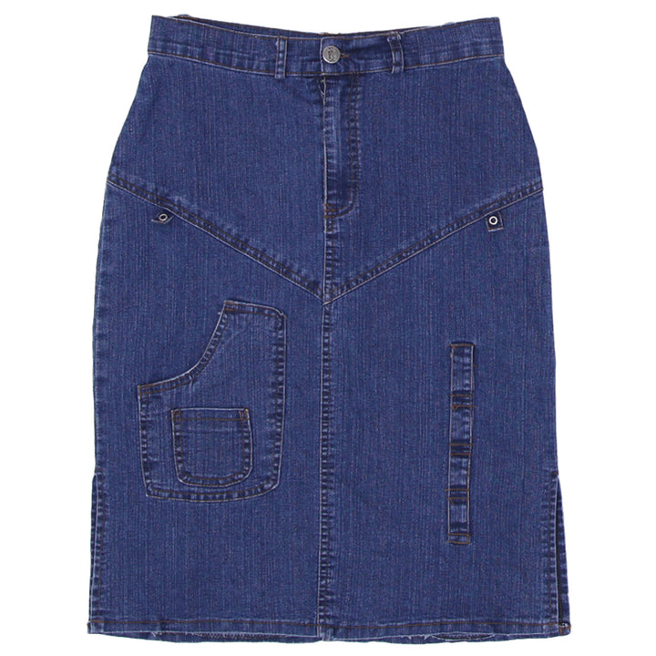 Y2K Ladies Denim Midi Skirt