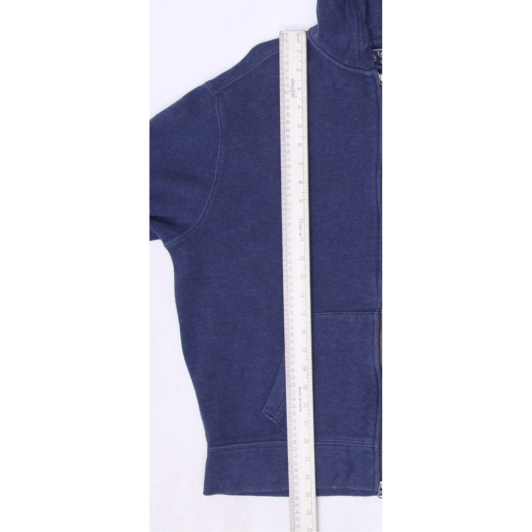 Vintage Mens Polo Ralph Lauren Navy Full Zip Embroidered Hoodie Size M | Migration_Hoodies - View 8 | Fashion Rerun