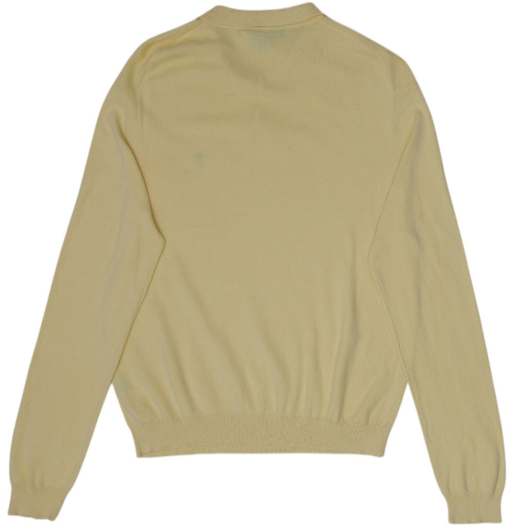 Vintage Mens Ralph Lauren Pima Cotton Embroidered Polo Sweater Size L