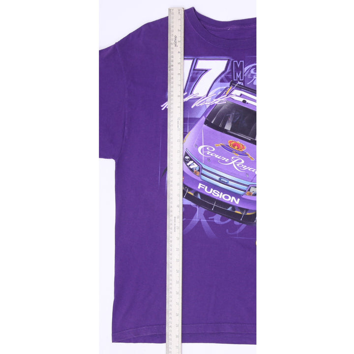 Vintage Crown Royal NASCAR Matt Kenseth Ford Fusion Racing T-Shirt Purple XL