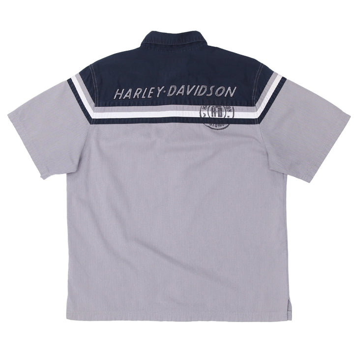 Mens Harley Davidson Motorclothes Short Sleeve Shirt - Fashion Rerun Vintage Migration_Shirt