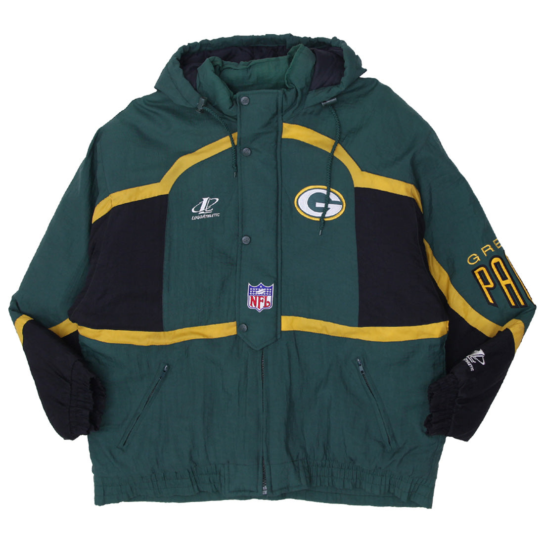 Shop Vintage NFL Pro-Line Green bay Packers Quilt Lined Hooded