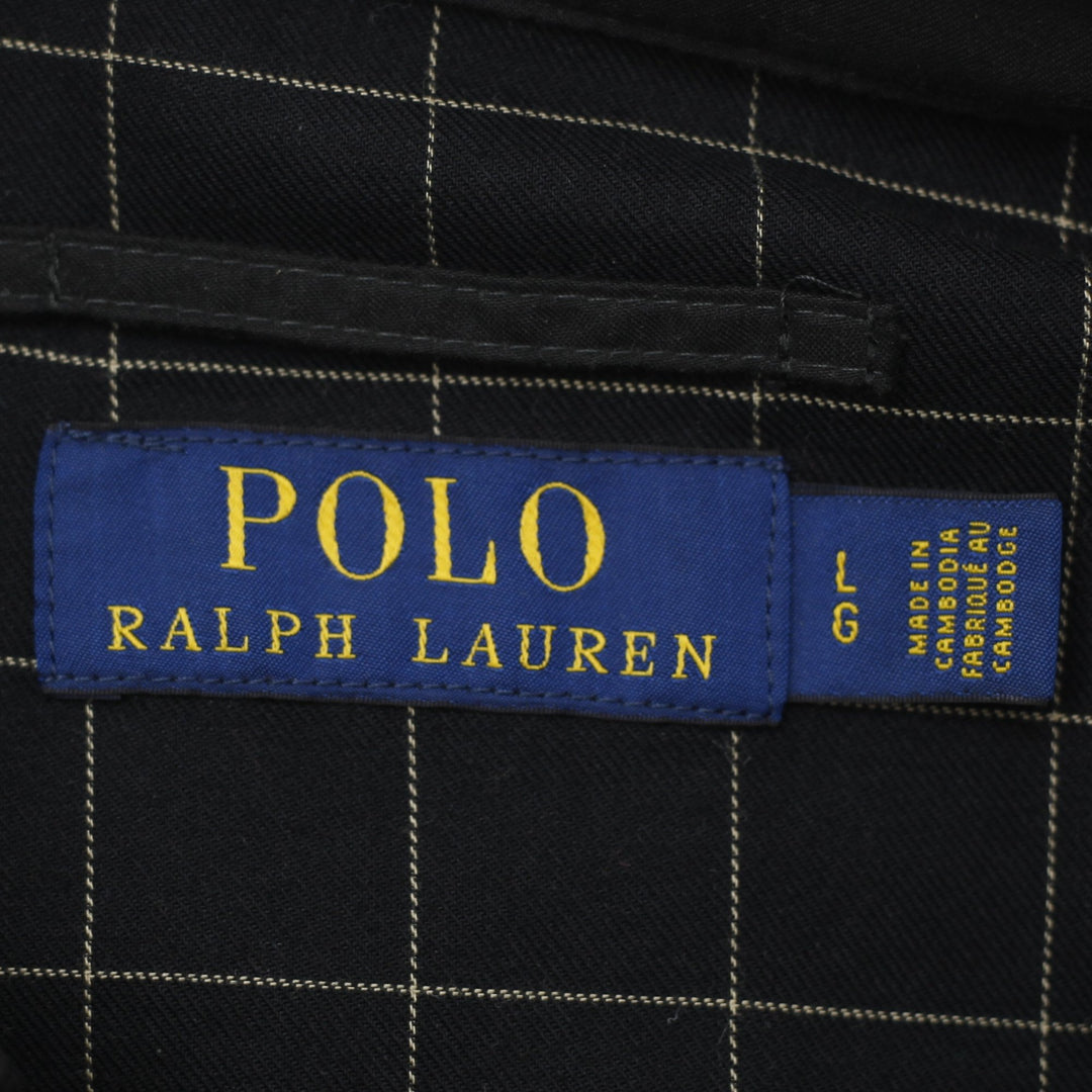 Mens Polo Ralph Lauren Black Zip Up Harrington Jacket