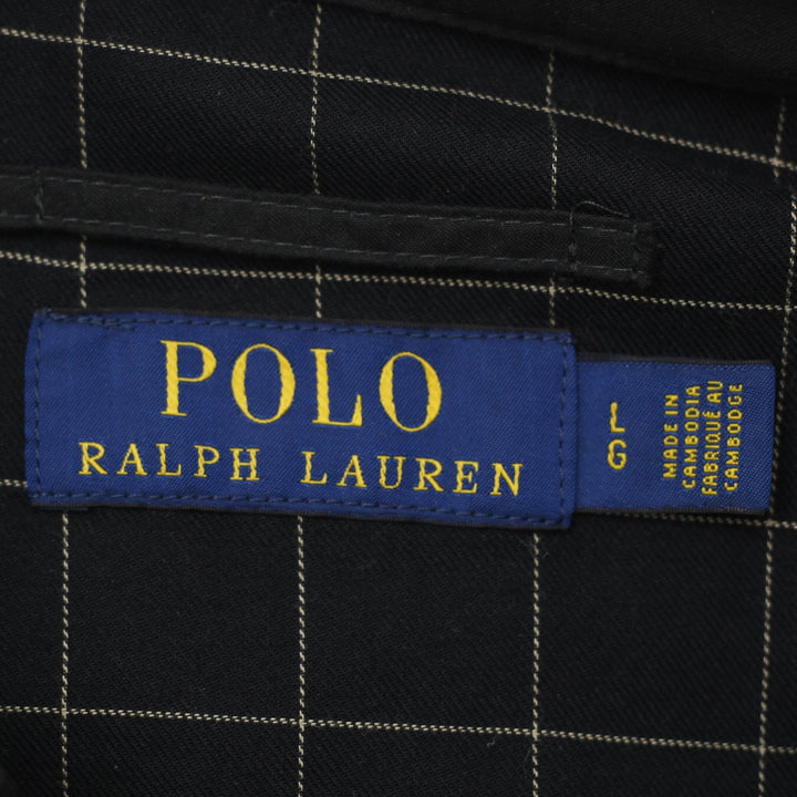 Mens Polo Ralph Lauren Black Zip Up Harrington Jacket