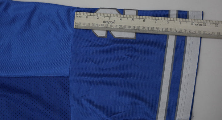 Vintage Mens Mitchell & Ness Sanders #22 Mesh Blue Football Jersey