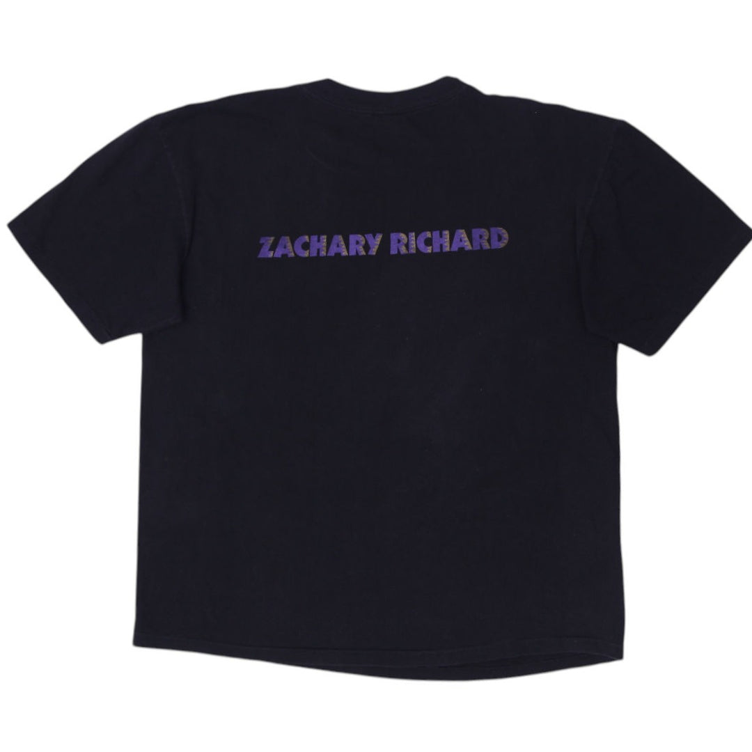Vintage  Azur Zachary Richard Art Print Graphic T-Shirt Size XL | Migration_T-Shirts - Side View | Fashion Rerun
