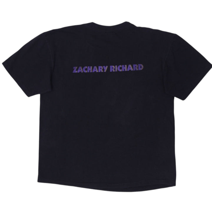 Vintage  Azur Zachary Richard Art Print Graphic T-Shirt Size XL | Migration_T-Shirts - Side View | Fashion Rerun