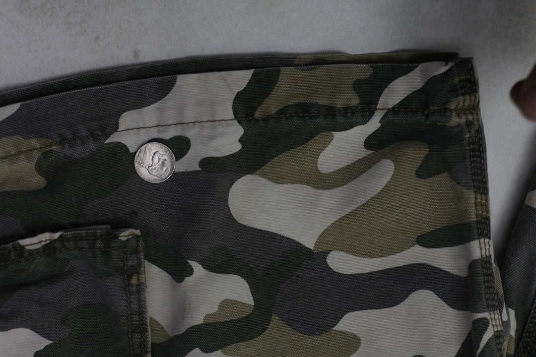 Mens Carhartt Relaxed Fit Cargo Camo Short