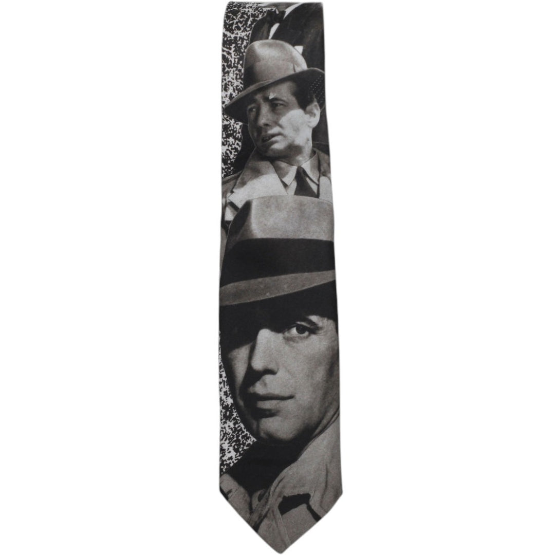 Vintage 90s Humphrey Bogart Ralph Marlin & Co. Classic Neck Tie Made In USA | Migration_Accessories ACCESSORI | Fashion Rerun