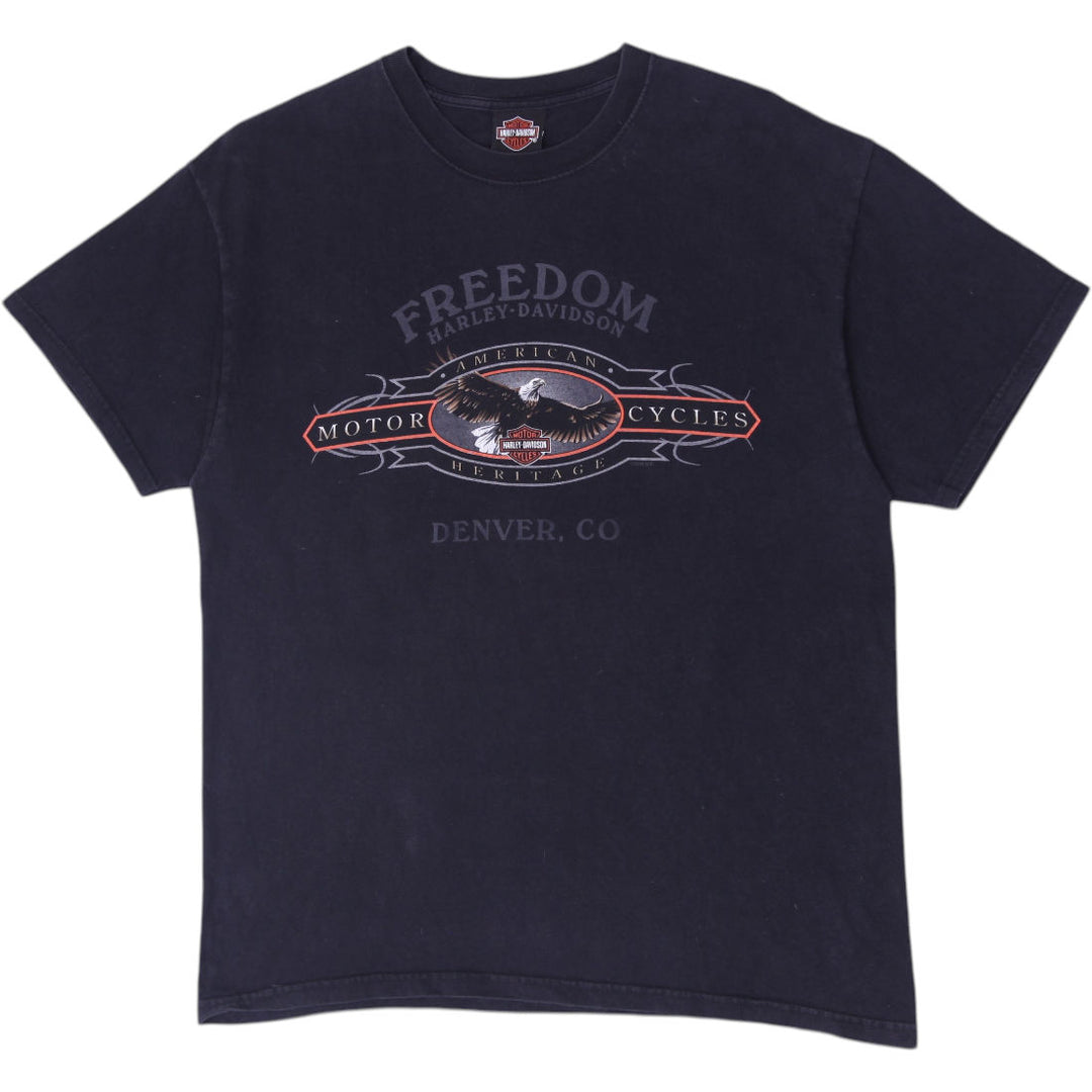Vintage Harley Davidson Freedom Eagle Denver CO T-Shirt Size L