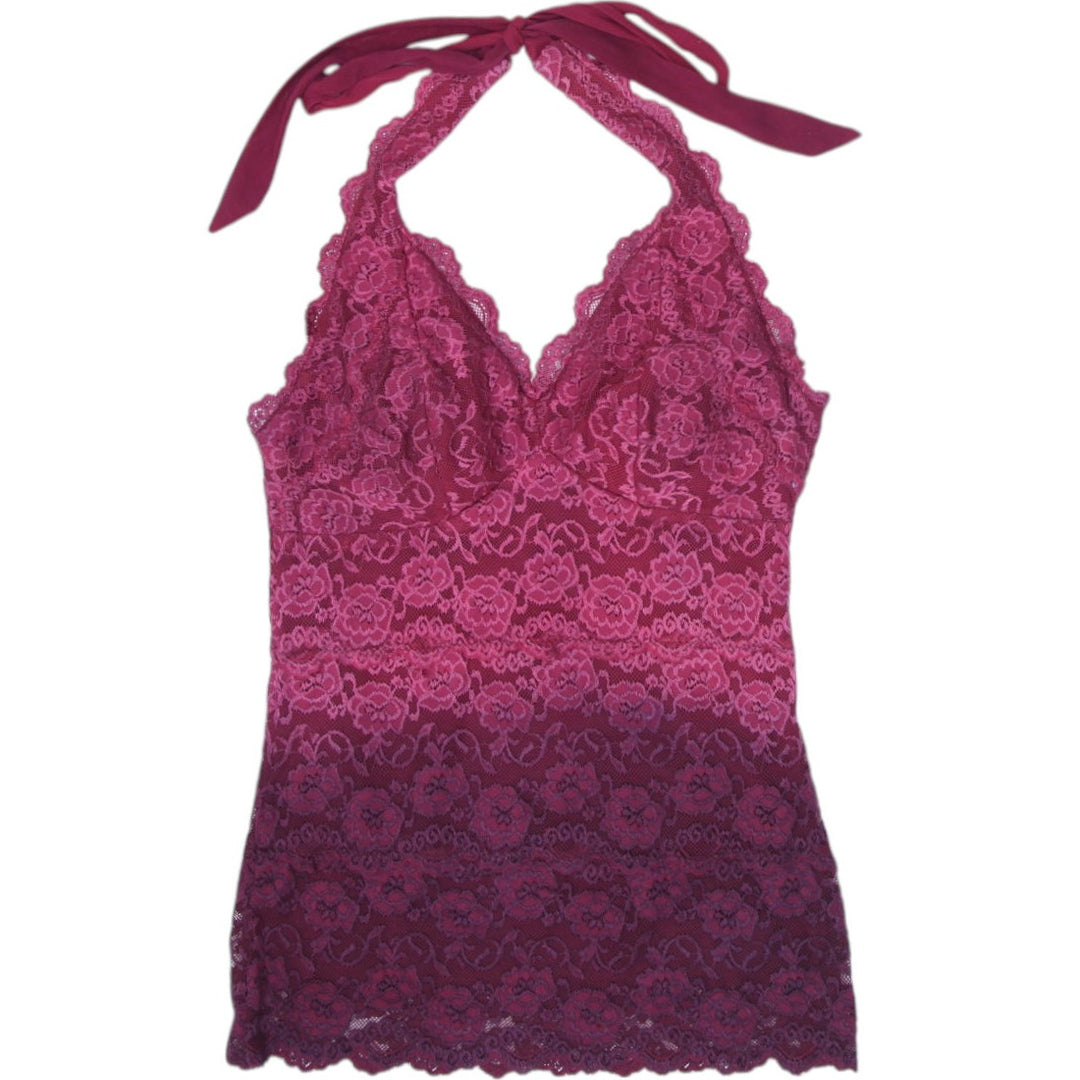 Y2K Ladies Lace Halter Tank Top Size S | Migration_Y2K Tops | Fashion Rerun