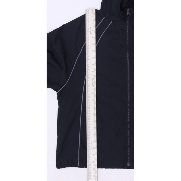 Ladies Jordan Windbreaker Black Hooded Full Zip Lightweight Sportswear S