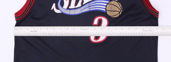 Vintage 90s Reebok Philadelphia 76ers Allen Iverson Jersey Size L | Migration_Jerseys - View 9 | Fashion Rerun
