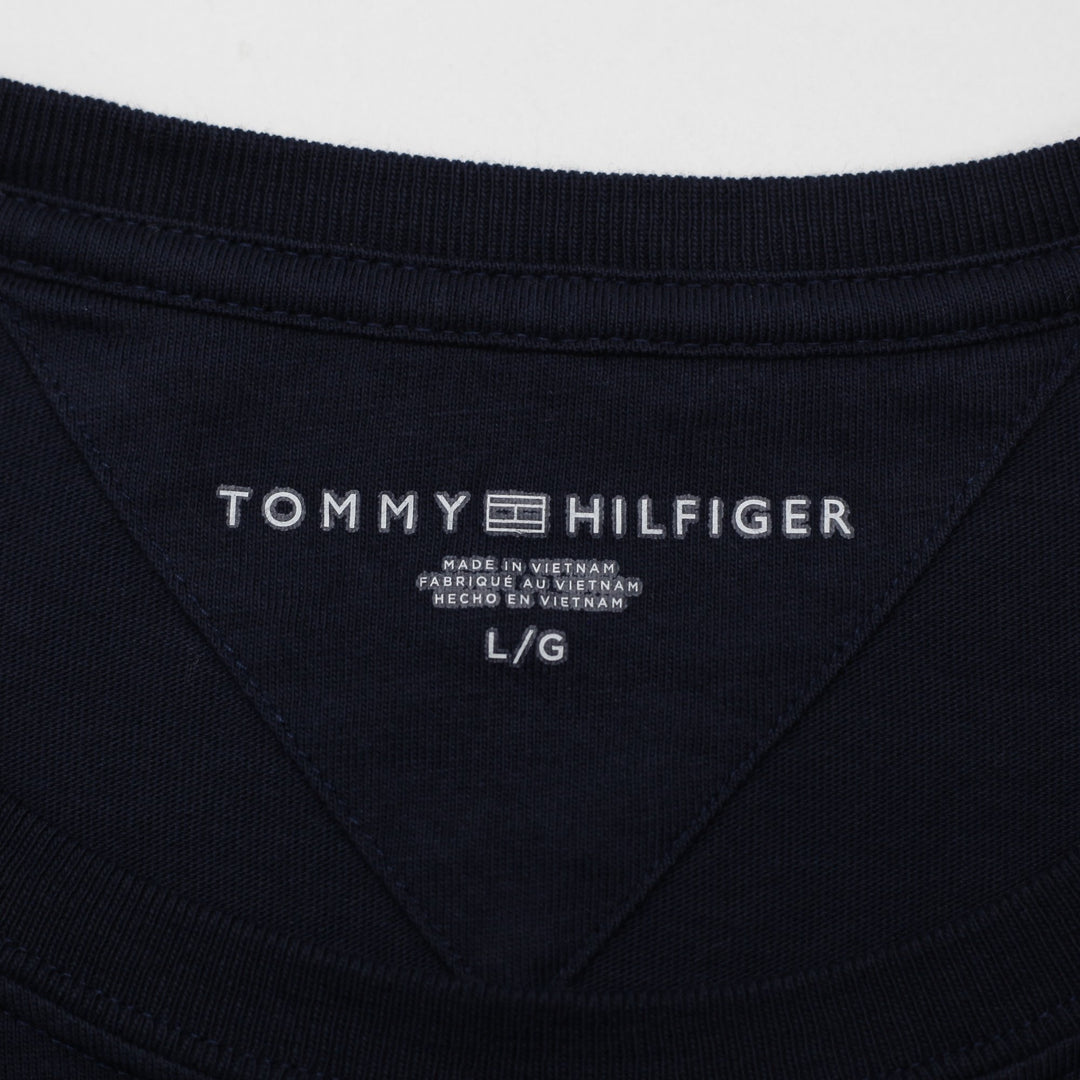 Mens Tommy Hilfiger Crew Neck Short Sleeve Navy T-Shirt Size L