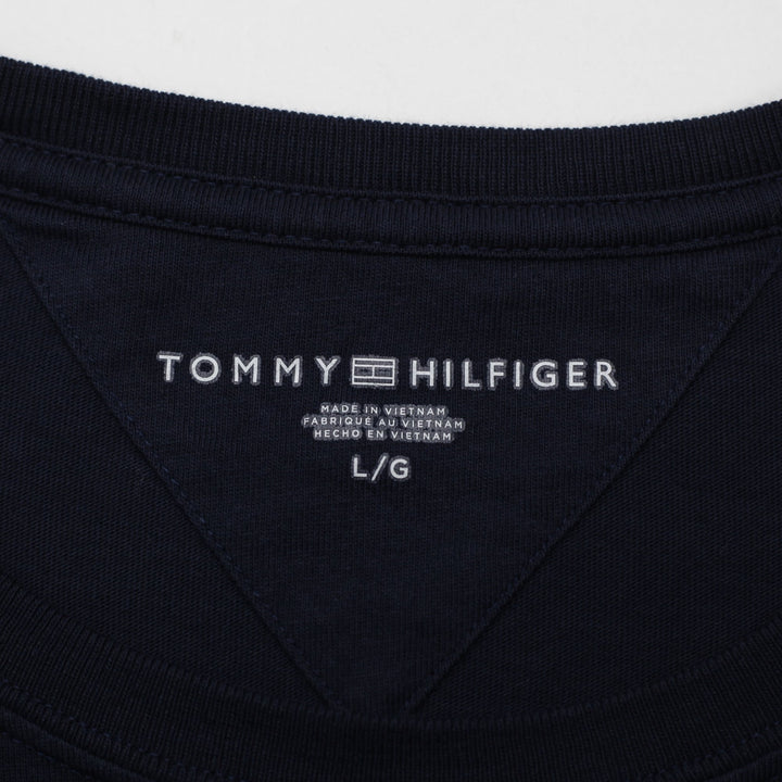 Mens Tommy Hilfiger Crew Neck Short Sleeve Navy T-Shirt Size L