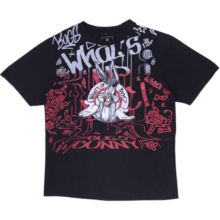 Y2K Mens Southpole x Looney Tunes Bugs Bunny All-Over Print T-Shirt Large