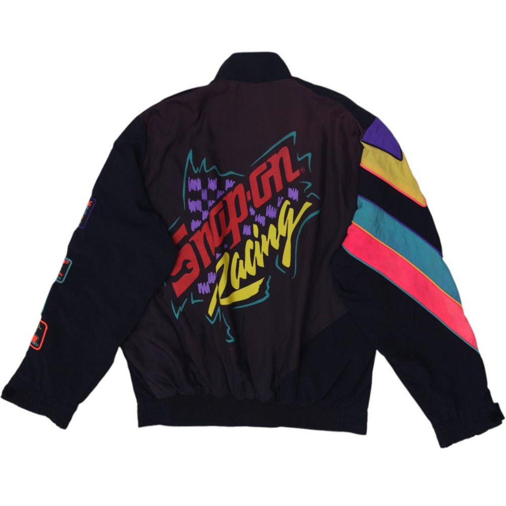 Vintage 1993 Snap-On Racing Official Tool Nylon Jacket Size L | Migration_Jackets - Side View | Fashion Rerun