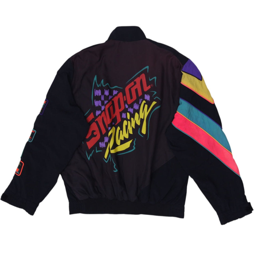Vintage 1993 Snap-On Racing Official Tool Nylon Jacket Size L | Migration_Jackets - Side View | Fashion Rerun