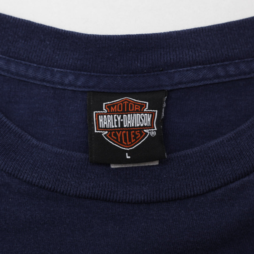 Vintage Harley-Davidson Flames Long Sleeve T-Shirt Size L | Migration_T-Shirts - Back View | Fashion Rerun