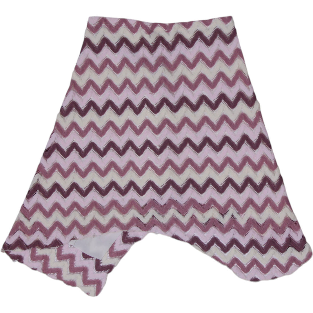 Y2K Ladies Urban Behavior Collection Retro Chevron Zig-Zag Knit Tube Top