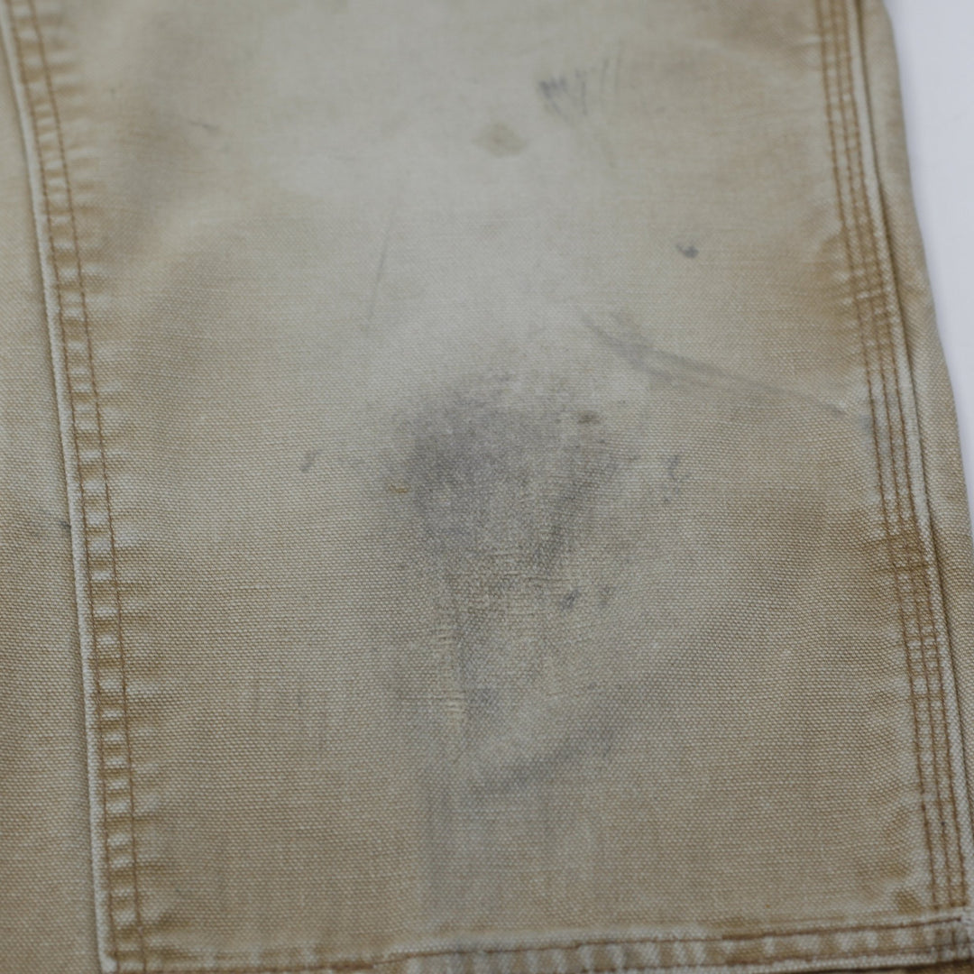 Mens Carhartt B136 BRN Dungaree Fit Double Knee Workwear Pants Size 36 X 30