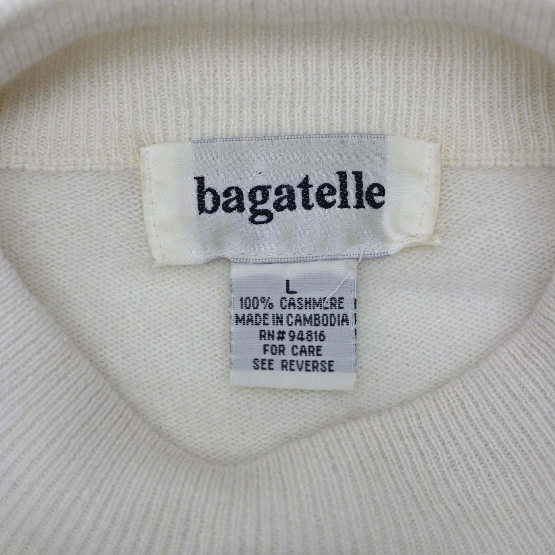 Ladies Bagatelle 100 Cashmere Mock Neck Sweater Size L