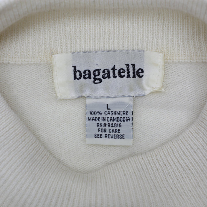 Ladies Bagatelle 100 Cashmere Mock Neck Sweater Size L