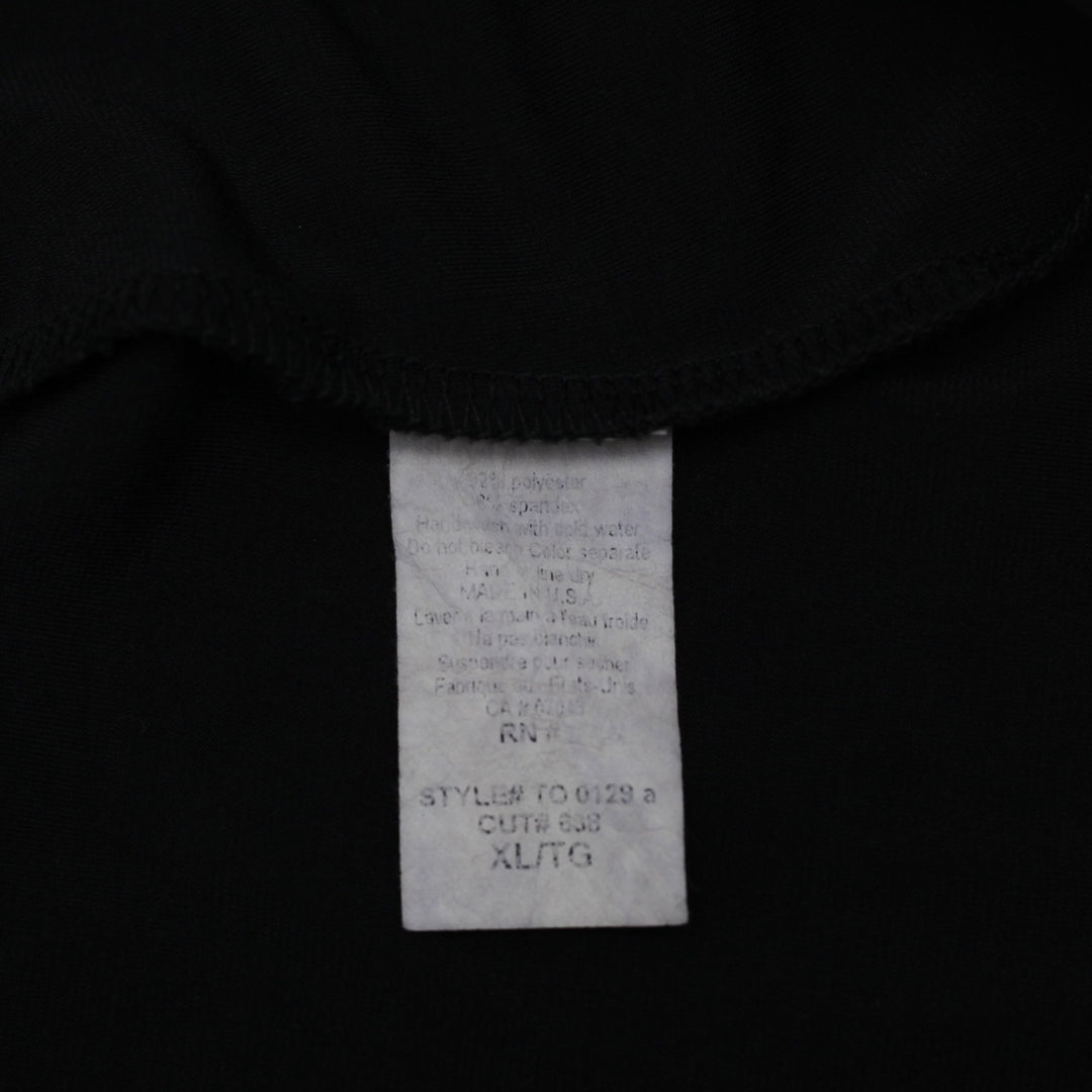 Y2K Ladies Classic Black Cowl Neck Neckline Sleeveless Tank Top  Size XL