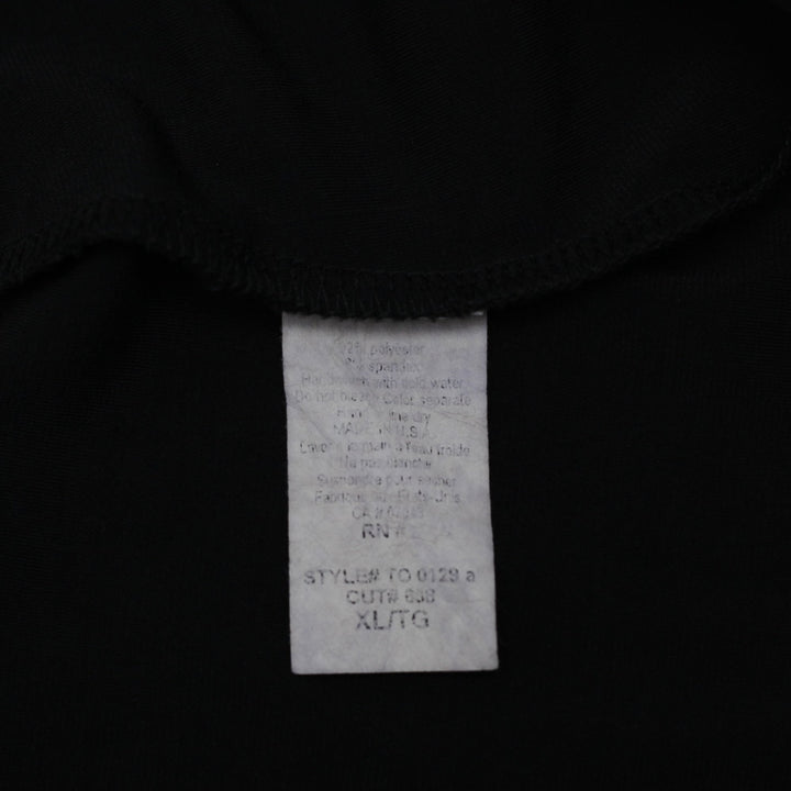 Y2K Ladies Classic Black Cowl Neck Neckline Sleeveless Tank Top  Size XL