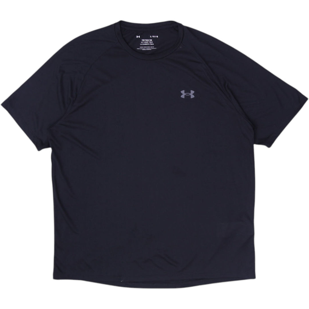 Mens Under Armour Tech Tee Black Short Sleeve Athletic Size L