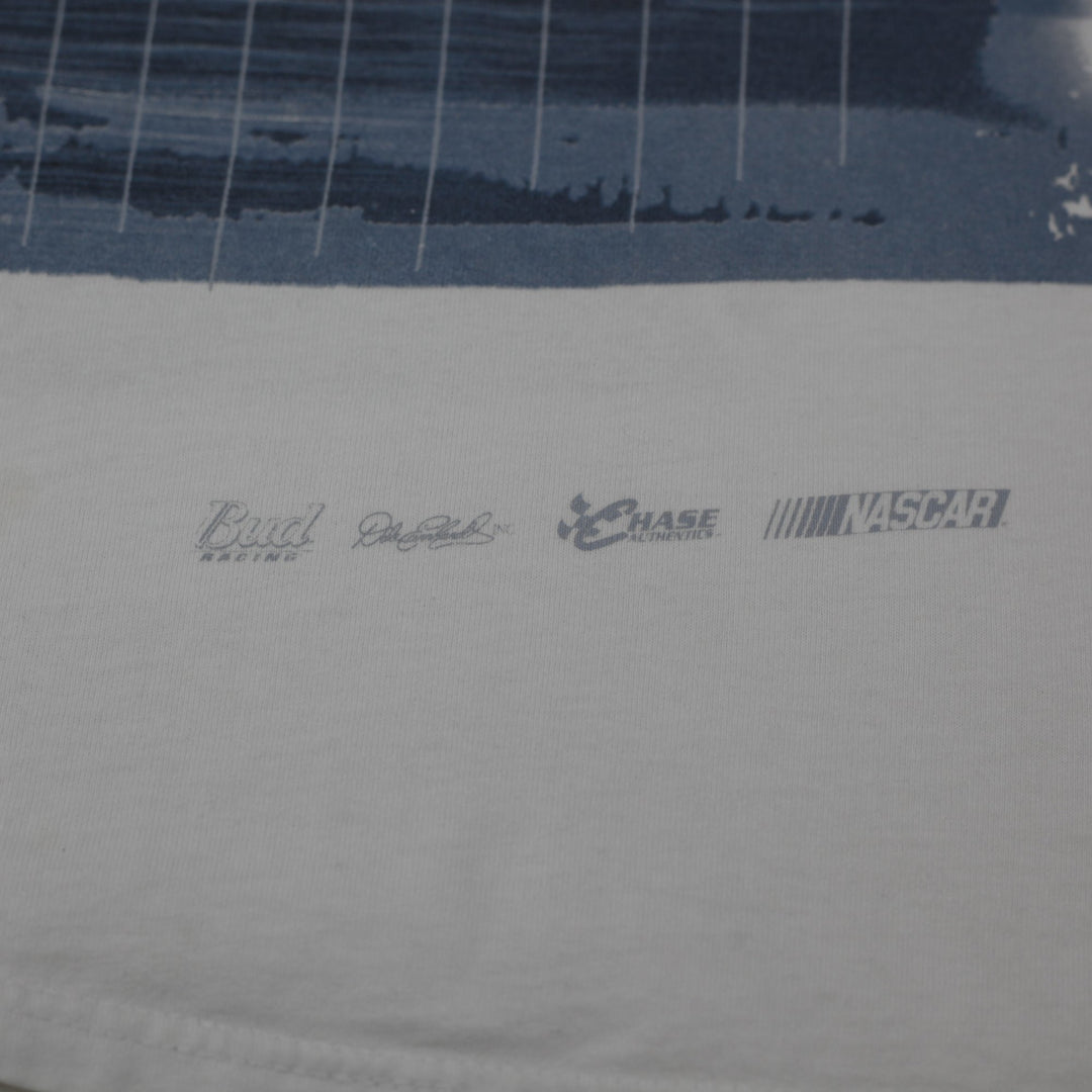 Vintage Dale Earnhardt Jr NASCAR T-Shirt AOP Budweiser #8 Chase Authentics M