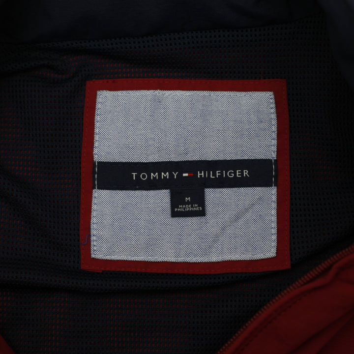Mens Tommy Hilfiger Jacket Red Full Zip Lightweight Windbreaker Size M | Migration_Jackets - Back View | Fashion Rerun