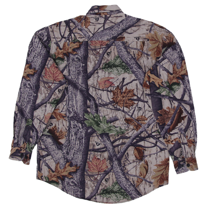Mens Wood N Trail Big Bill Camouflage Buttoned Long Sleeve Shirt