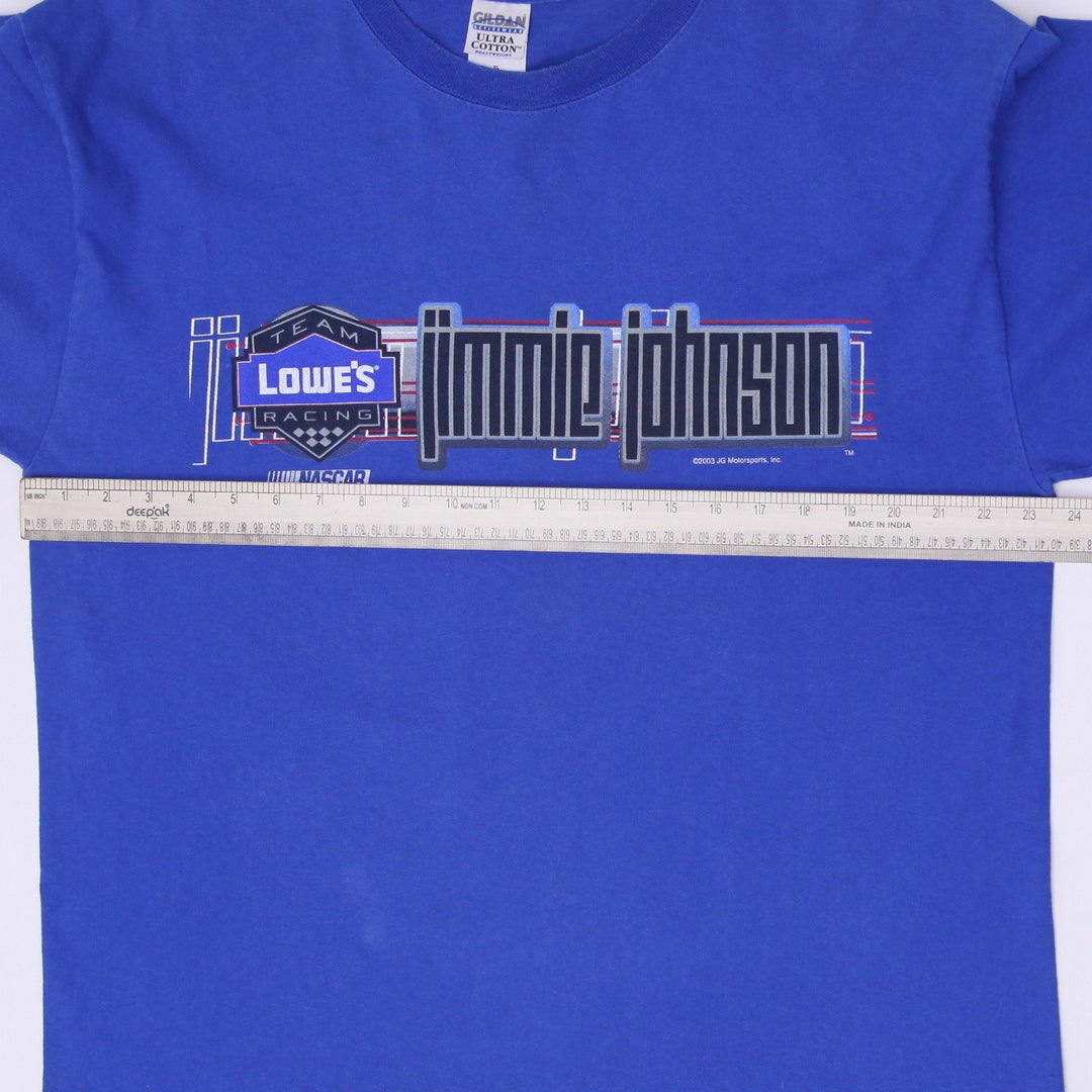 Vintage Mens Gildan NASCAR Jimmie Johnson T Shirt XL Lowe's Racing 48 Size XL