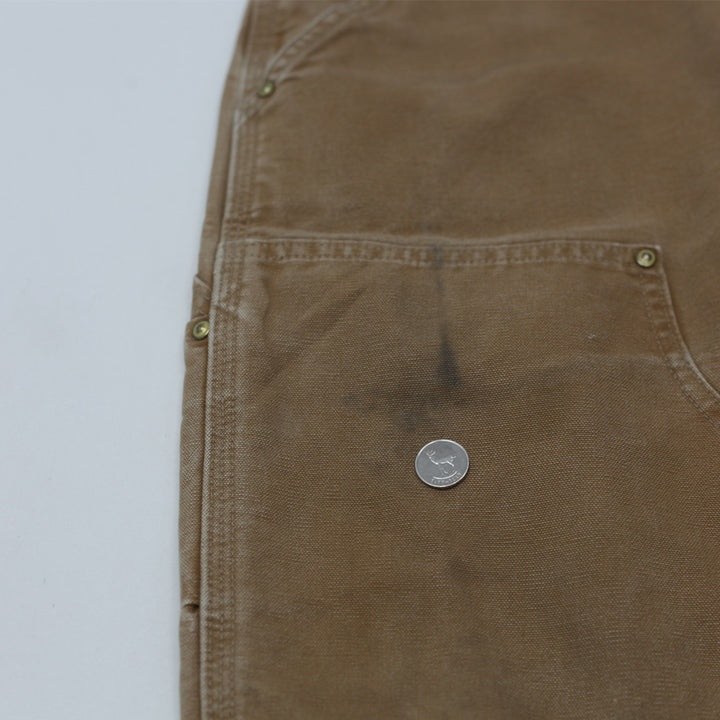 Mens Carhartt B01-BRN Loose Original Fit Double Knee Carpenter Work Pants Made In USA - Fashion Rerun Vintage Migration_Pants