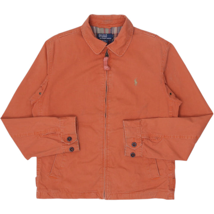 Vintage 90s Polo By Ralph Lauren Orange B Swing Harrington Jacket M | Migration_Jackets RL Collection | Fashion Rerun