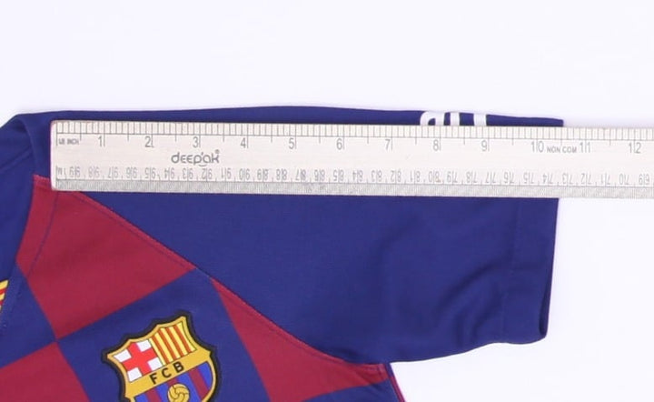 2019-2020 Boys Nike Junior FCB Barcelona La Liga Home Jersey Size M | Migration_Jerseys - View 9 | Fashion Rerun