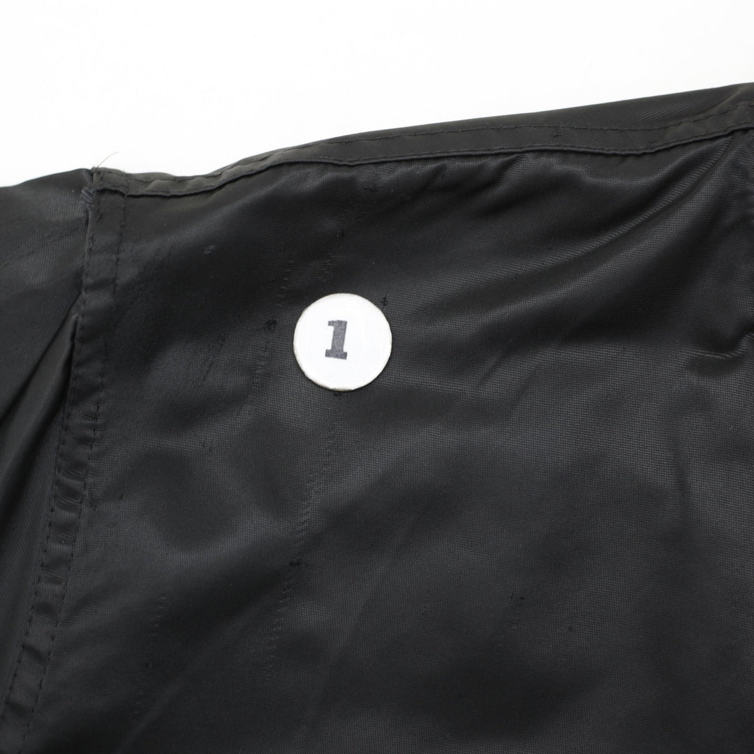 Vintage 90s Oakland Raiders Satin Bomber Jacket Made in USA Size M | Migration_Jackets - Alternate View | Fashion Rerun
