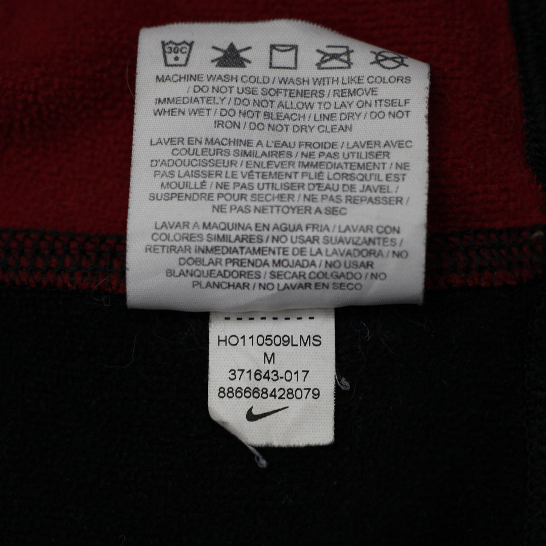 Mens Nike Therma-Fit Black Red Pullover Hoodie Size M