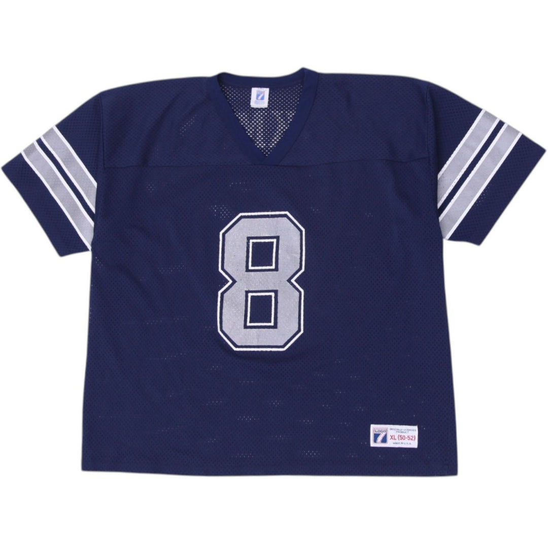 Vintage Logo 7 Dallas Cowboys NFL Football Navy Mesh Aikman #8 Jersey XL Made In USA | Migration_Jerseys | Fashion Rerun