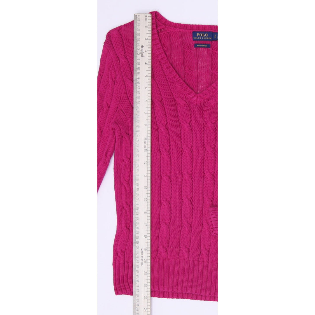 Ladies Ralph Lauren Pima Cotton Cable Knit Sweater Size S