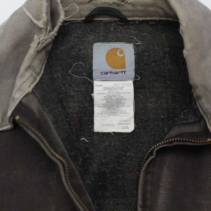 Vintage Carhartt Detroit J97 TM8 Blanket Lined Distressed Workwear Jacket