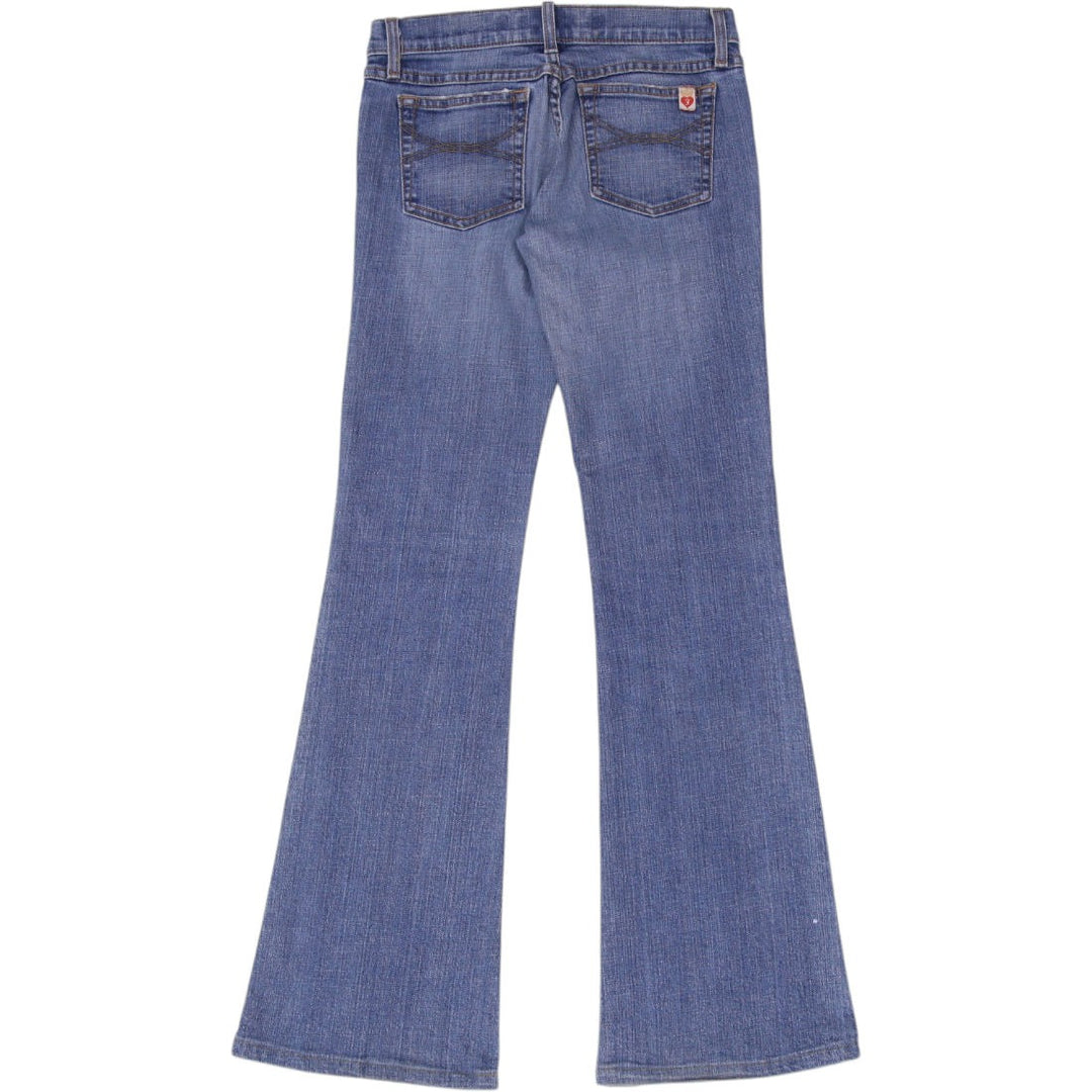 Y2K Ladies Juicy Couture Jeans  Flare Jeans Washed Blue Denim